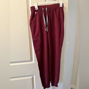Figs Burgundy Zamora Joggers